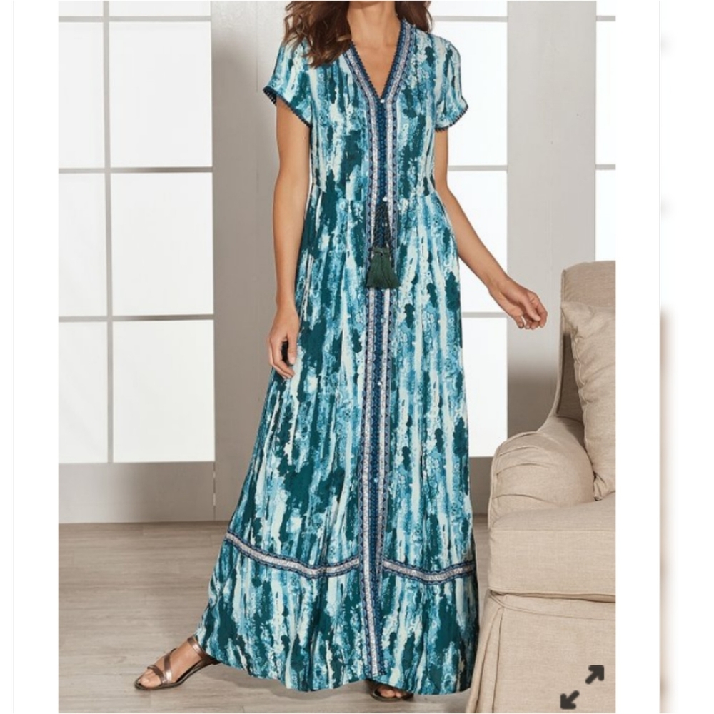 Soft Surroundings Madiera Maxi Dress
